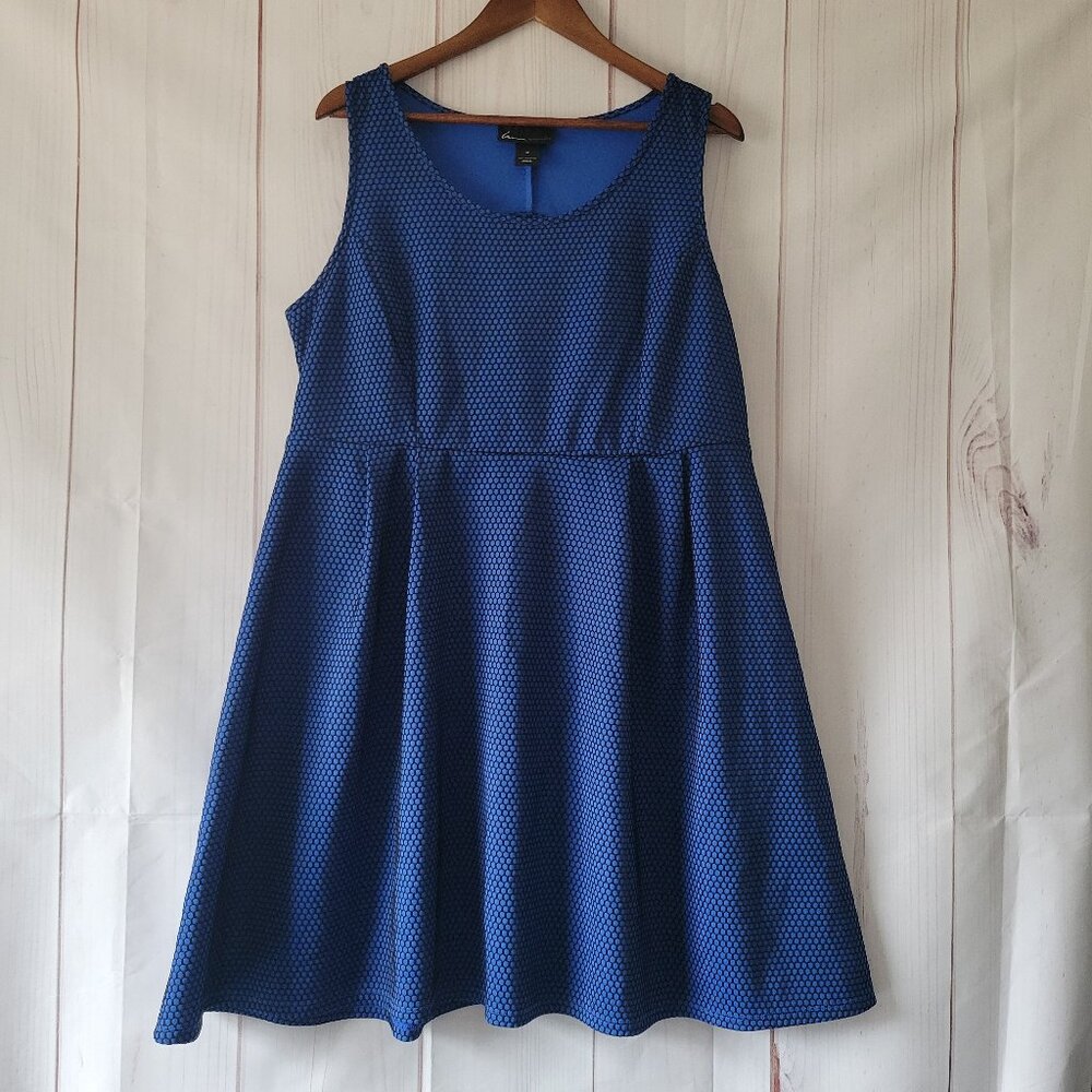 Lane Bryant Women’s Plus Sz 18 Fit & Flare Dress, Baby Doll Midi Dress, Cut-out